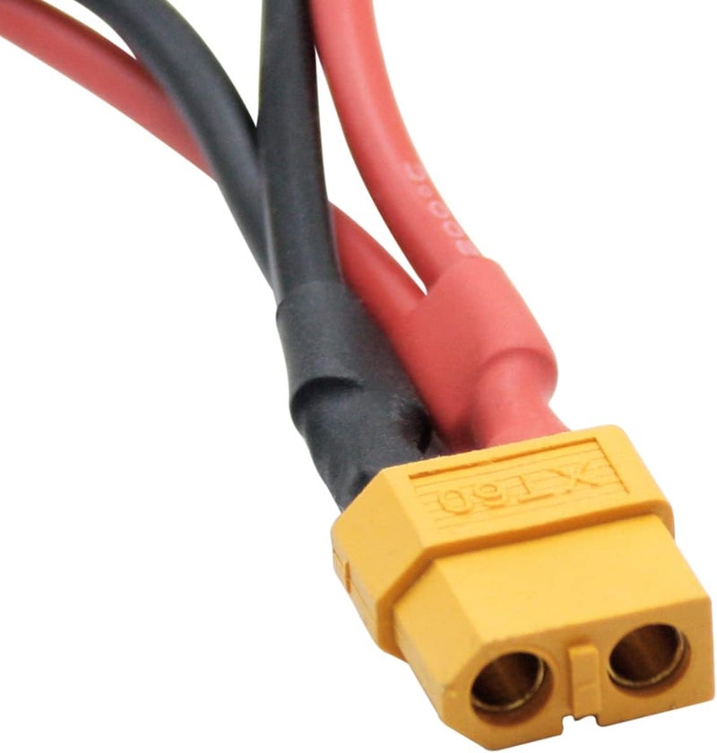 Maixbomr Short XT60 Parallel Battery Connector Cable,14AWG XT60 Male to Female Y Splitter Adapter Cable,10cm/3.93inch for RC Multicopter Quadcopter - Image 2